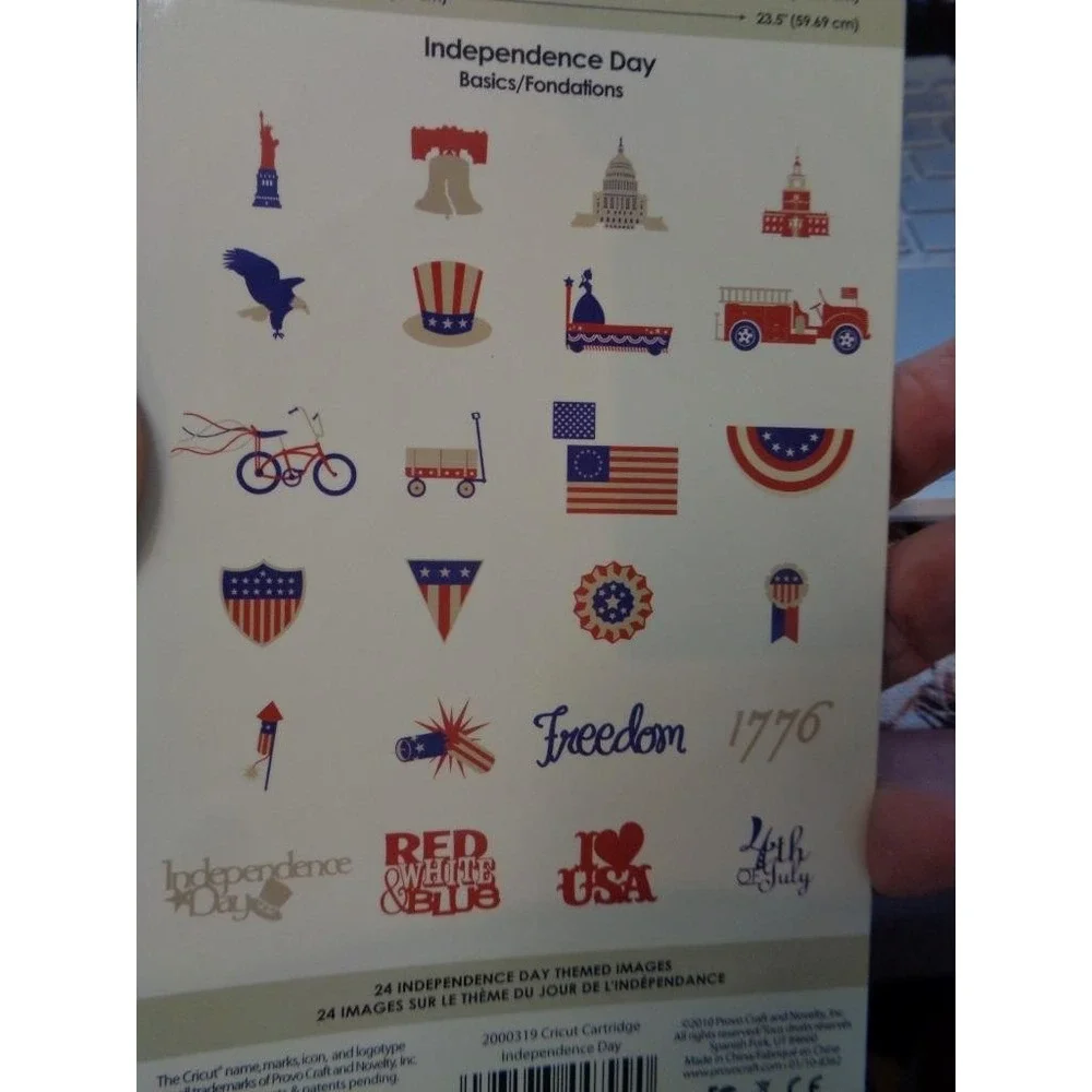 Cricut Die Cut Cartridge INDEPENDENCE DAY Scrapbooking